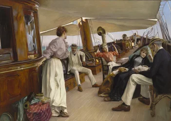 Auf der Yacht Namouna, Venedig